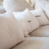 BEIJA - Craie – Amerindian cushion – 30x60cm (Cushioning Included)
