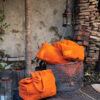 ELLIOT - Orange – Terry Cotton Bag – 45x36x16cm