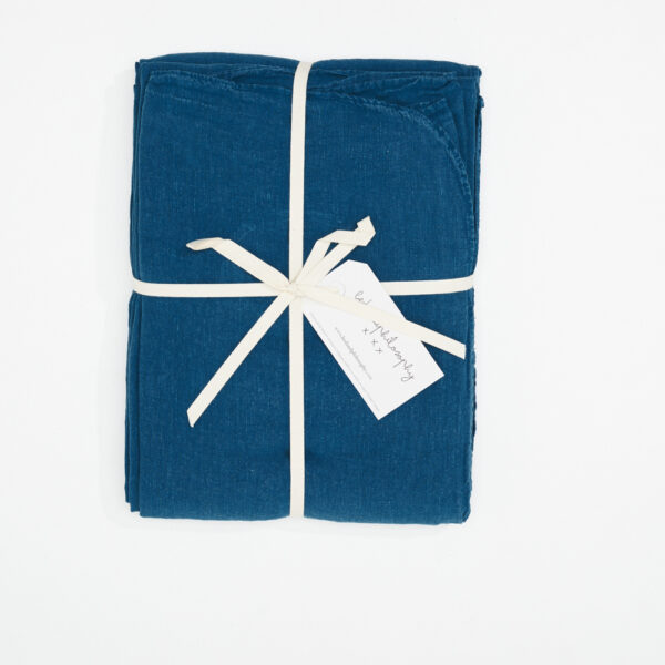 HARLEM - Piscine – Whashed Linen Flat Sheet – 240x290cm