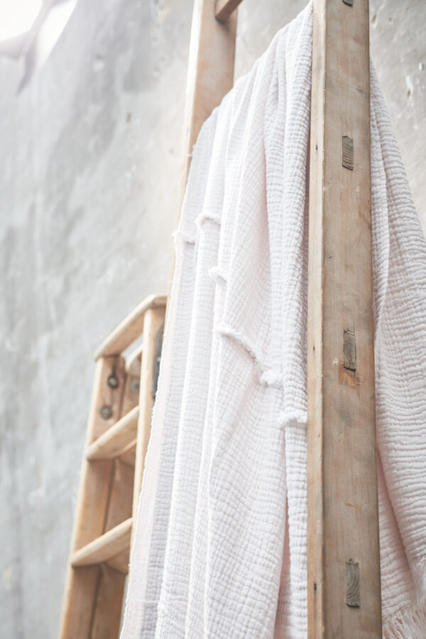 TUTU – Kaki – Cotton Gauze Bedspread / Plaid – 100x260cm