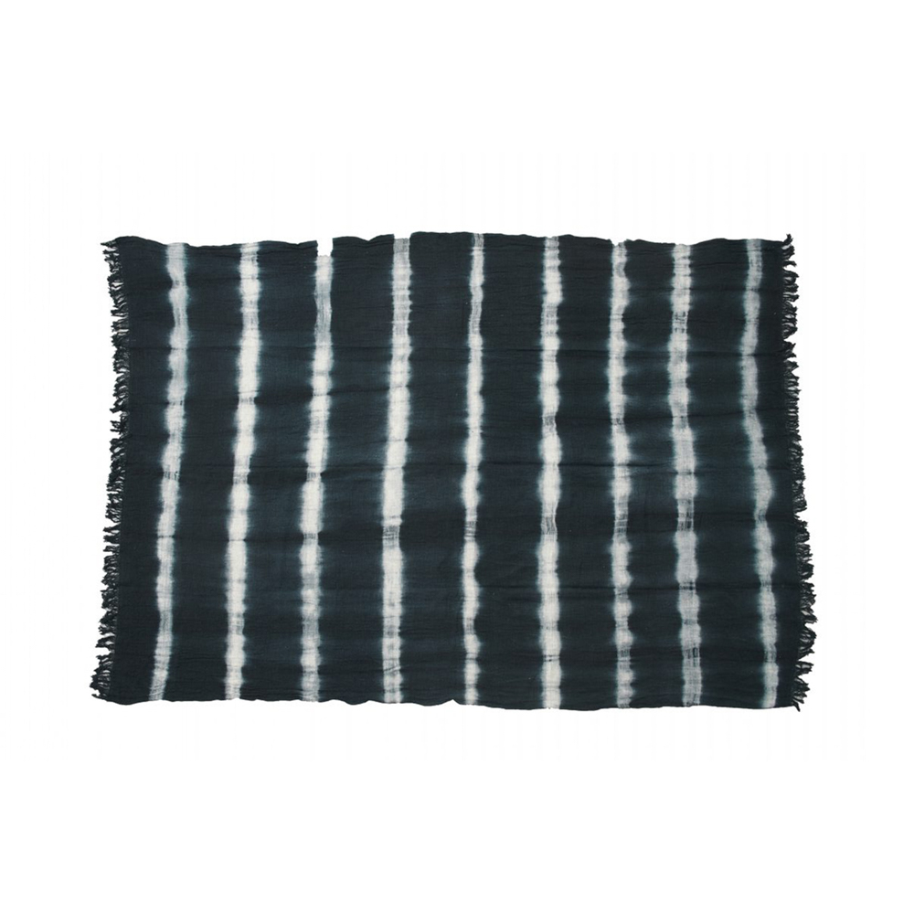JACK – Noir – Plaid Tie And Dye – 150x180cm 1 JACK – Noir – Plaid Tie And Dye – 150x180cm