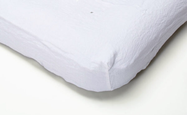 LINO - Blanc - Washed Linen Fitted Sheet – 160x200cm