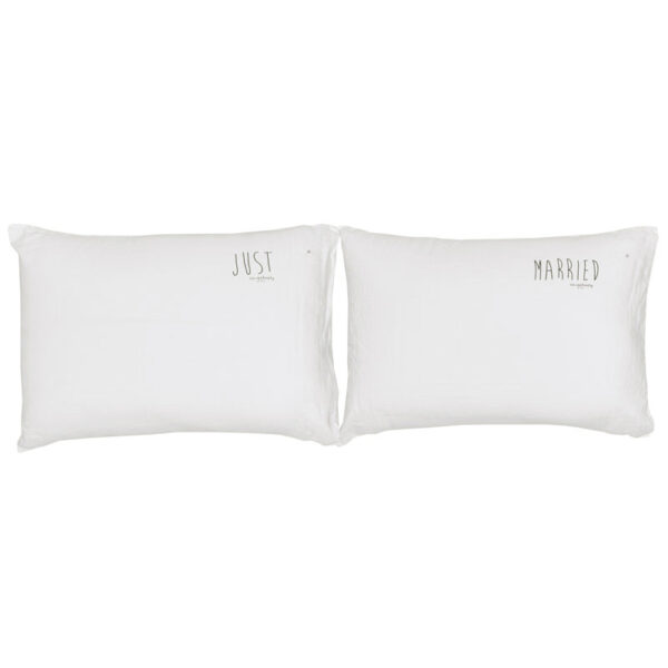 LUZ - Blanc - Wedding Cushion Pair - 50x70cm (Cushioning Included)