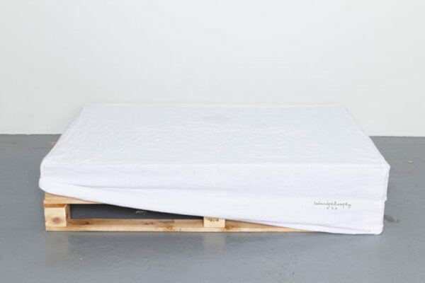 HOUSSE PALETTE - Blanc – Washed Linen Cover– 80x120x30cm