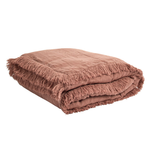 SNOB – Rosebud – Fringed Quilt – 90x190cm (Cushioning Included)