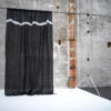 TAHAR – Noir - Tie And Dye Curtain – 175x280cm