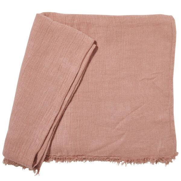 WARMY UP – Rosebud – Washed Linen Plaid – 150x180cm