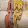 WARMY UP – Blush – Washed Linen Plaid – 150x180cm