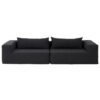FAMILY – Noir– SLOW OUTDOOR – 4 seater sofa for outdoor