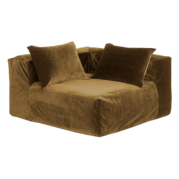 COIN – ROYAL VELVET – Forest – SLOW – Corner sofa