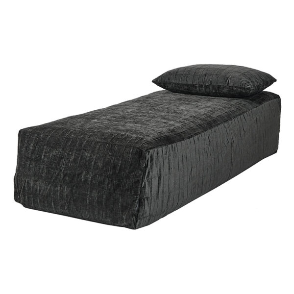 DAYBED – VELOUR FROISSE – Anthracite – SLOW – Canapé Daybed