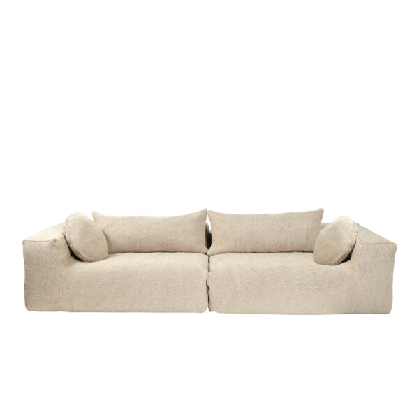 FAMILY – LINEN – Large Canvas – SLOW – 4 Seater Sofa