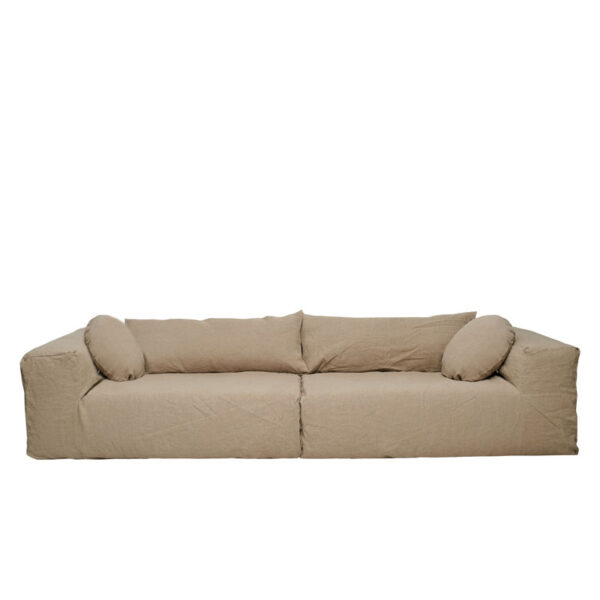 FAMILY – LINEN – Naturel – SLOW – 4 Seater Sofa