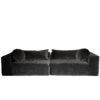 FAMILY – CRUMPLED VELVET – Anthracite – SLOW – 4 seater sofa