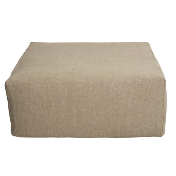 Pouf en lin - POUF naturel – Image 3