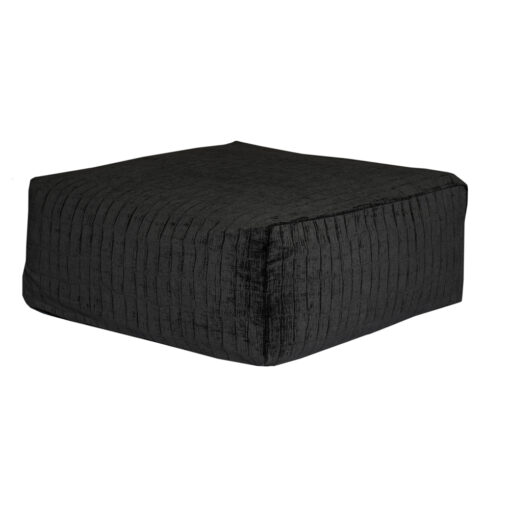 SLOW POUF VELOURS FROISSE ANTHRACITE