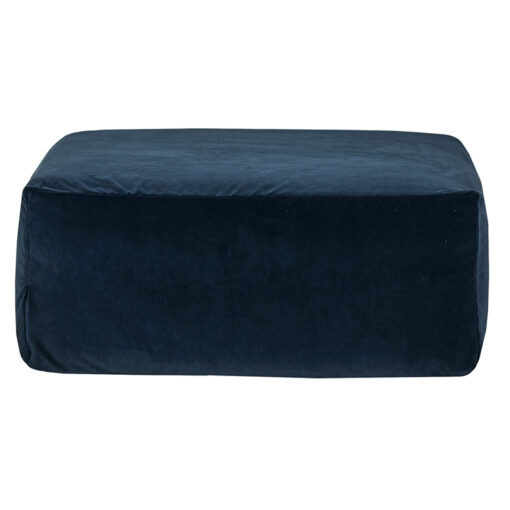 SLOW POUF VELOURS ROYAL PETROLE