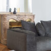 SOLO – CRUMPLED VELVET – Anthracite – URBAN – Fireside Chair