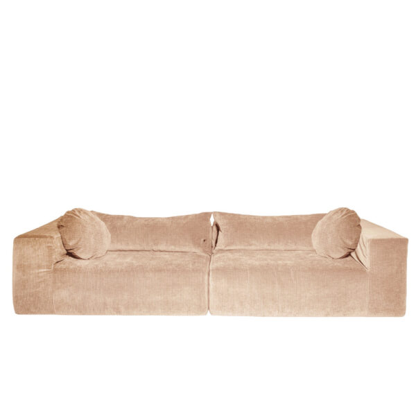 FAMILY – RIBCORD – Sand – SLOW – 4 Seater Sofa