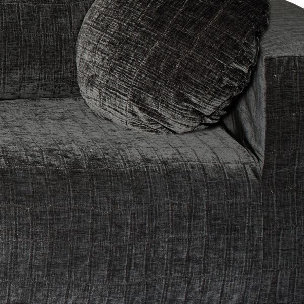 COOPL – CRUMPLED VELVET – Anthracite – URBAN – 3 Seater Sofa