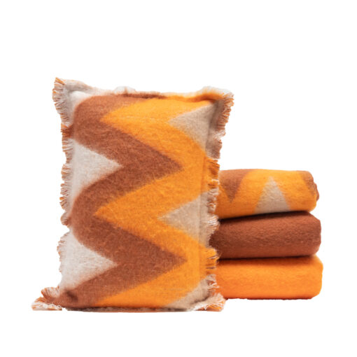 COUCHETTE COULIS Zigzag COUFFIN Brique Mandarine 1