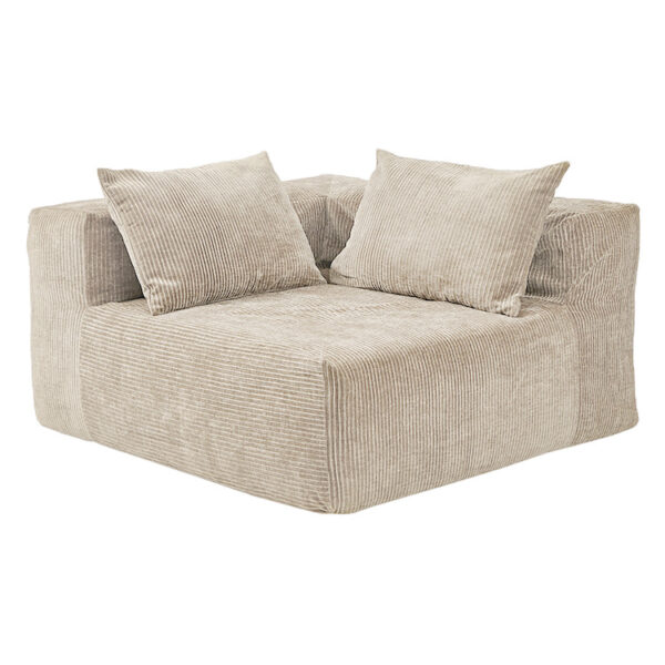 COIN – RIBCORD – Ivory - SLOW – Corner Sofa