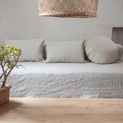 Alternative view of Canapé convertible en lin