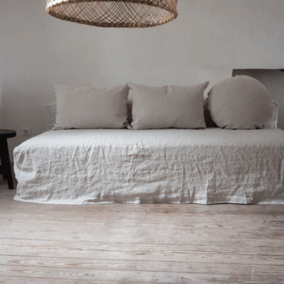 Alternative view of CONVERTIBLE – VELOUR FROISSE – Anthracite – Canapé