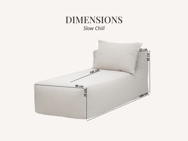 Canapé ligne SLOW, module CHILL dimensions
