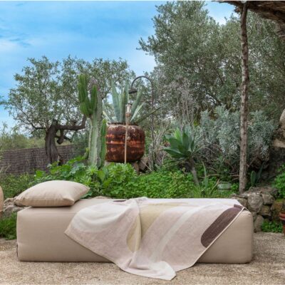 banquette ligne OUTDOOR, module DAYBED coloris sable