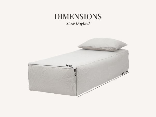 Canapé ligne SLOW, module DAYBED dimensions