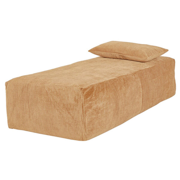 Daybed en velours côtelé - Modèle SLOW DAYBED, coloris Sand