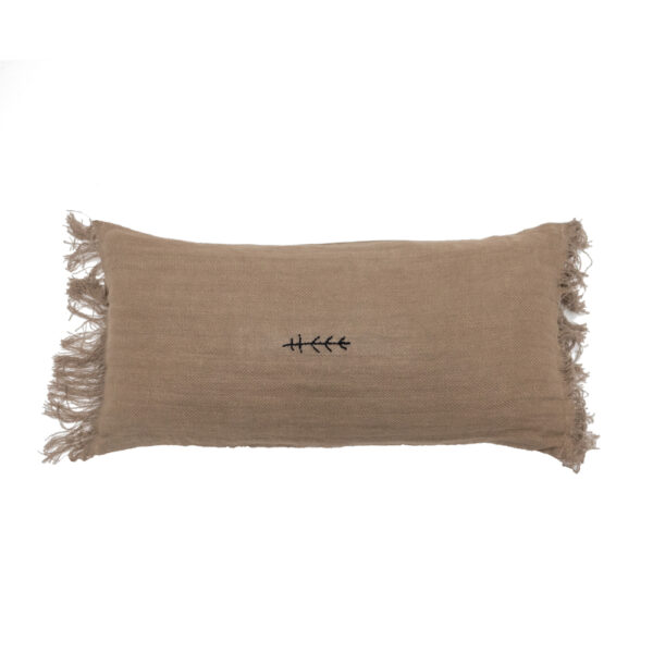 BELLA - Moka – Amerindian cushion – 30x60cm (Cushioning Included)