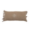 BENJY - Moka – Amerindian cushion – 30x60cm (Cushioning Included)