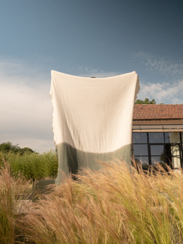 PHILO large size - Kaki – Cotton Gauze Towel – 130x180cm