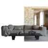FAMILY – CHEVRON – Noir – SLOW – 4 Seater Sofa