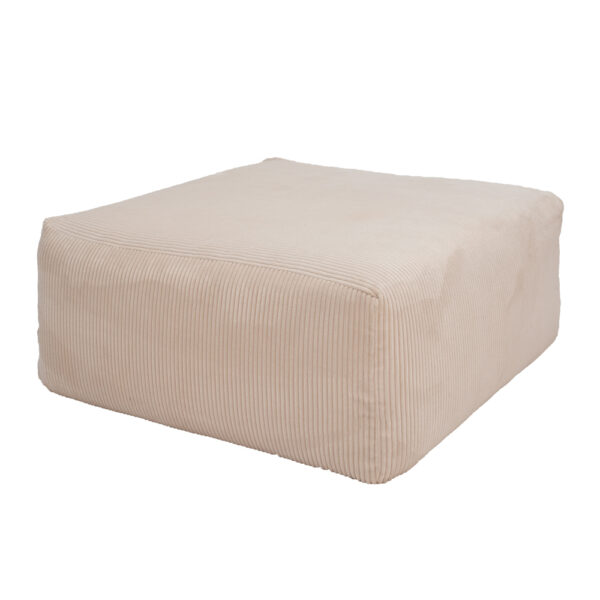 COVER POUF - RIBCORD - Ivory - SLOW