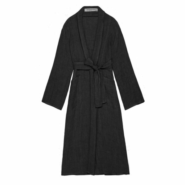 GUSTAV – Nuit - Kimono Long Lin changeant - taille unique