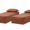 PAIRE DAYBED COGNAC