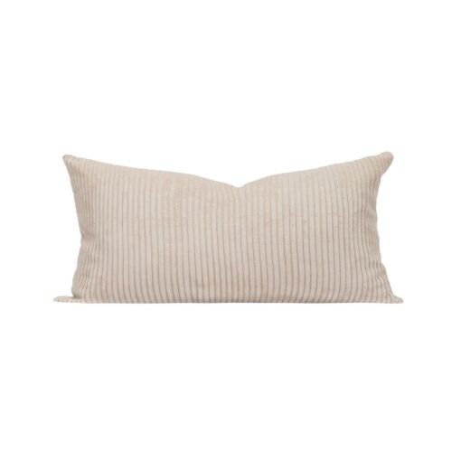 Coussin de canapé en velours côtelé IVORY