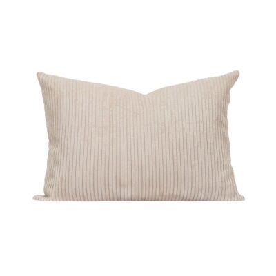 Coussin de canapé en velours côtelé IVORY