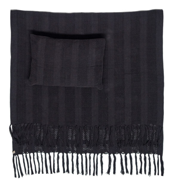 CROWN – Noir – Crochet Cushion – 40x60cm (Cushioning Included)