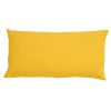 Housse de coussin en lin 55 x 110, modèle LOVERS coloris Curry