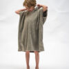 EDOUARDO KID – Warm Grey - Terry Cotton Poncho – 70x70cm