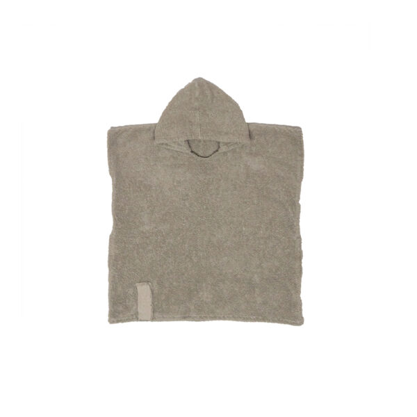 EDOUARDO KID – Warm Grey - Terry Cotton Poncho – 70x70cm