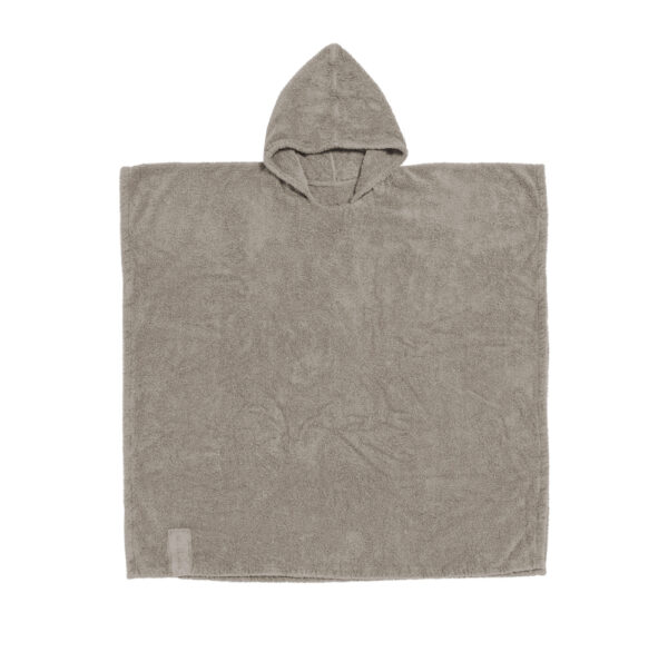 EDOUARDO – Warm grey - Poncho éponge – 100x100cm