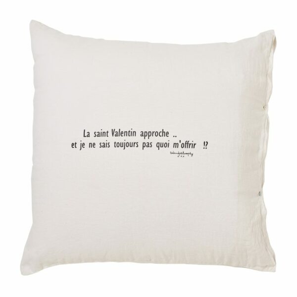HUG - Plume – Silkscreened Cushion – 80x80cm (Cushioning Included)