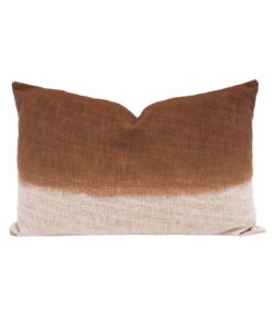 Coussin tie and dye en coton : TALC Biscuit