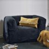 fauteuil 1 place en lin Coloris Nuit, SLOW CUB