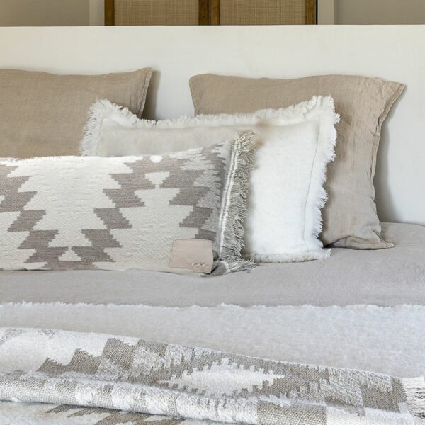 COUPON - Ecru - Wool Cushion - 40x60cm (Cushioning Included)